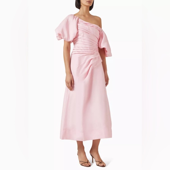 New AJE Cadence Ruched Midi Dress in Viscose size AU8 - Picture 1 of 6